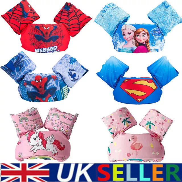 Kid Life Jacket Baby Swimming Arm Bands Float Vest Buoyancy Aid Boys Girls Tubes