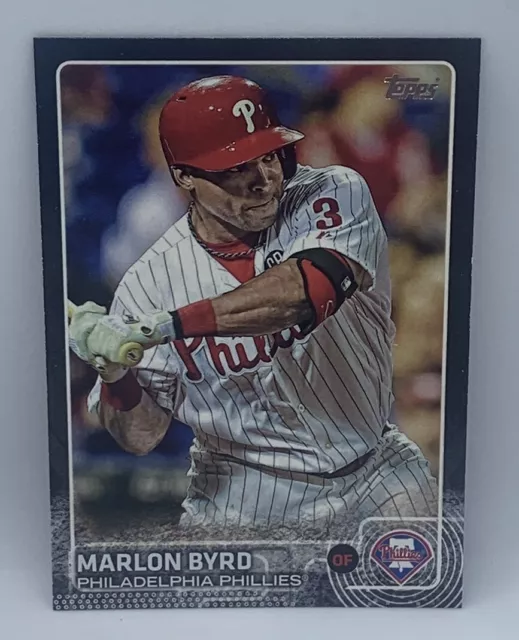 2015 Topps Series One Marlon Byrd Phillies #187 SSP Black 31/64