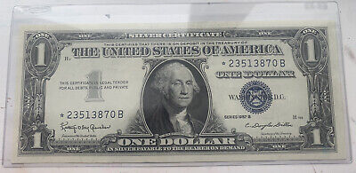 1957 $1 Silver Certificate Blue seal & star note “RARE” Uncirculated