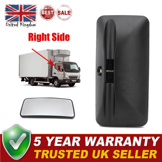 Right Driver Side Door Wing Mirror Glass For Mitsubishi Fuso Canter 2005-2021 UK