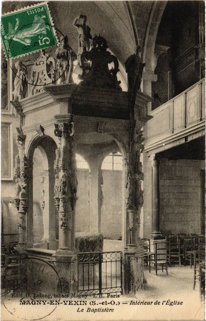 CPA Magny in Vexin Interior of Le Baptistere Church (1319398)