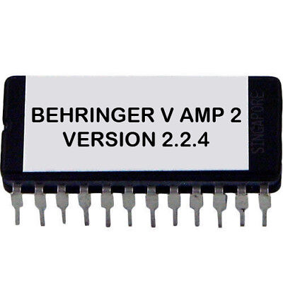 Behringer V-Amp v1 To v2 Firmware Update 2.2.4 Latest OS Eprom