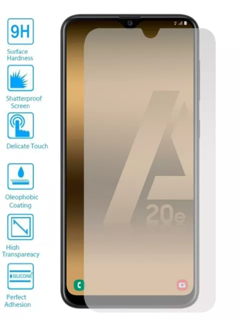 Lote Protector de Pantalla Cristal Templado para Samsung Galaxy A20 E 2019