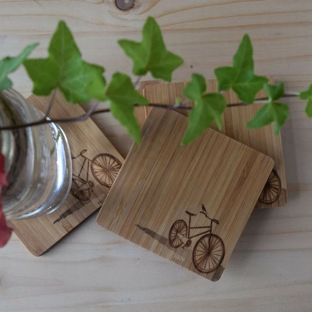Plateau et sous-verres aux papillons - Maison Elise