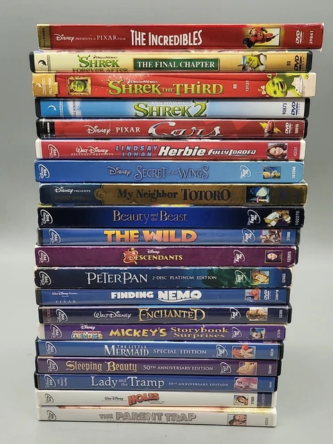 (20) Walt Disney Pixar DVD Movie Lot, Animated Cartoon Family Kids Children