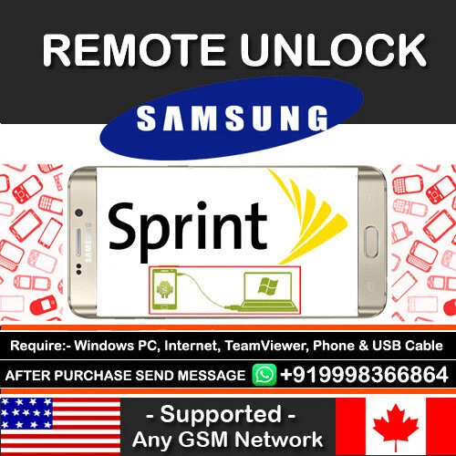 SAMSUNG GALAXY SPRINT S9 S9+ Plus Remote Factory GSM SIM Carrier Unlock