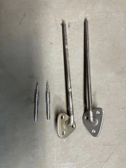 1969 dodge charger visor hardware set both ends hinged mounts + placement studs