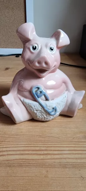 Vintage Natwest Baby Pig Moneybox or Piggy Bank 'Woody' by Wade