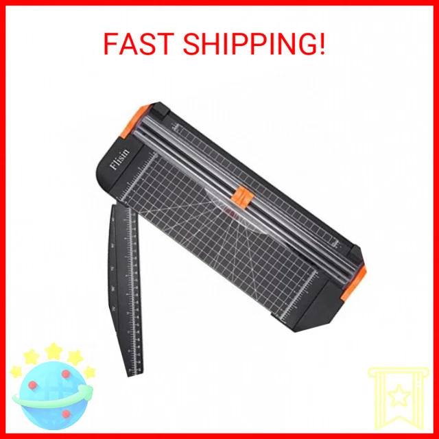 Flisin Paper Cutter,Portable Paper Slicer,12 Inch Paper Trimmer Scrapbooking Too