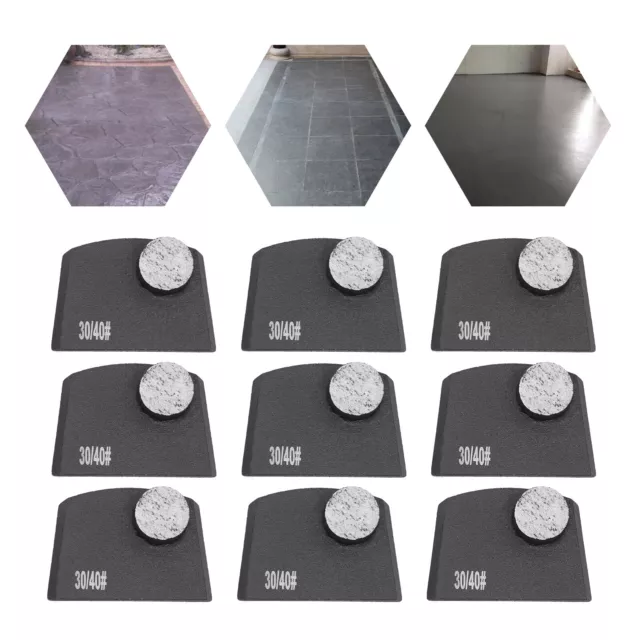 9pcs Diamond Grinding Disc Grit 30/40 for Concrete Floor Grinder Medium Bond🔥
