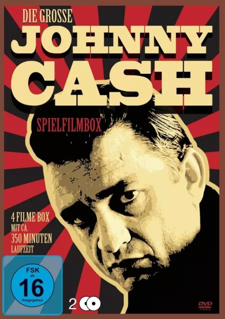 Die grosse Johnny Cash Spielfilmbox - 4 Filme - 2 DVD's/NEU/OVP