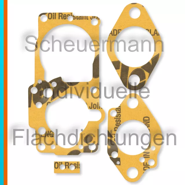 Lasergeschnittener Vergaser-Dichtsatz pour Pierburg Solex 30 Pdsi Opel Kadett B,