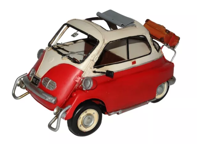 Blechauto Oldtimer Automarke BMW Isetta 250 Modell 1957 Modellauto L 24 cm