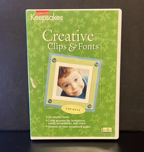 Creación de clips y fuentes creativas para niños CD Windows Mac Nm