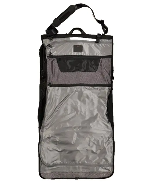 Tumi Alpha Black Garment Bag Tri-Fold Carry-On Travel Luggage Shoulder Strap 3