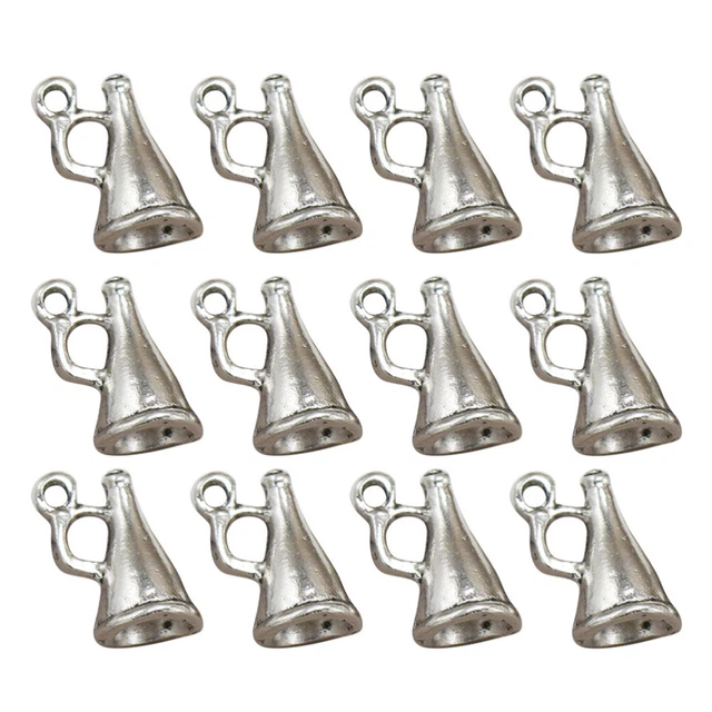 50 Stück Legierung Lautsprecher Anhänger DIY Charms Schmuckherstellung Zubehör f 11