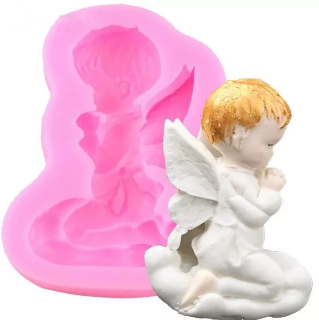 Angel Silicone Icing Mould Baking Chocolate Cake Topping Sugar Craft Fondant