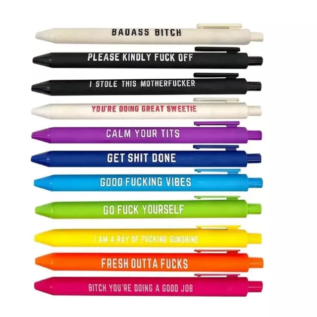 5-Pack Anti Social Work Pens, by Cheeky Chops UK. – Well Done