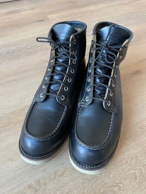RED WING 9874 Black Klondike Irish Setter Moc Toe Size 12 D