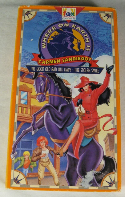 WHERE ON EARTH is Carmen Sandiego VHS Good Old Bad Old Days Stolen  