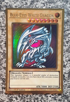 YUGIOH ERROR! BLUE-EYES White Dragon MAGO-EN001 Premium Gold 1st