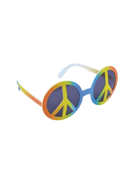 2 Paires De Lunettes Arc-en-ciel En Plastique - Accessoire De Fête, Carnaval, Déguisement - Fun Et Coloré