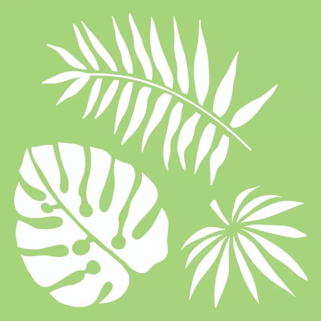 Kaisercraft Designer Template 6"X6"-Tropical Leaves