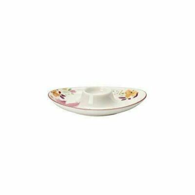 RAVISSANT COQUETIER PORCELAINE MARQUE VILLEROY ET BOSH GAMME SWITCH 3 NEUF 