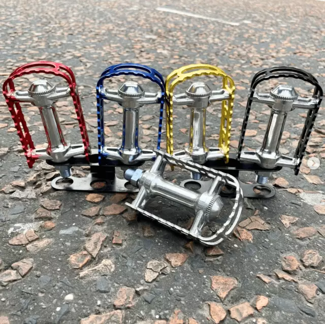 MKS BM-7 9/16" Alloy Caged Pedals Old School BMX Haro GT Skyway Hutch Burner