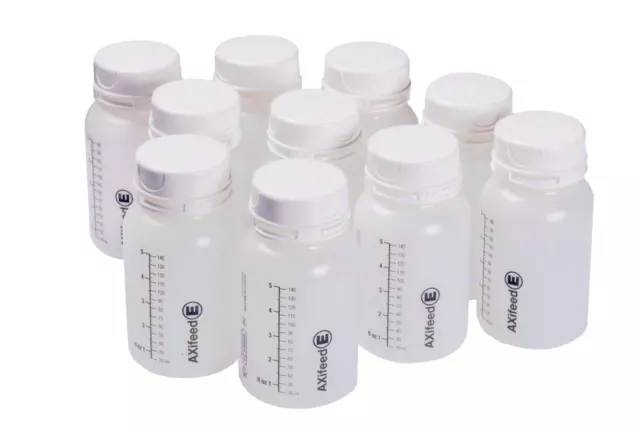 AXifeed EBM E -Breast Milk Storage Bottles, 140ml, Pack of 10