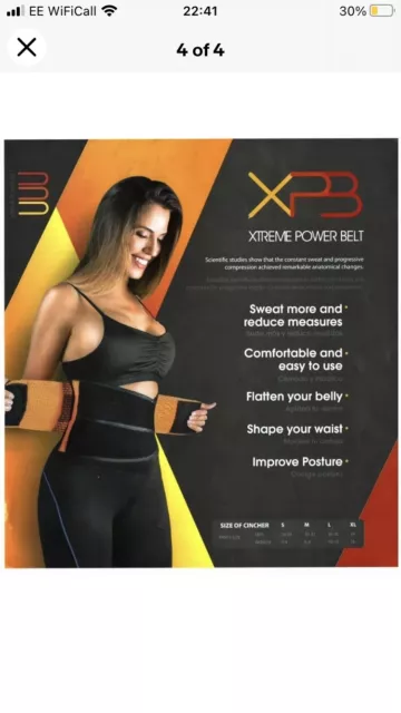 original XTREME POWER BELT X-LARGE orange, osmotisch, Redu Shaper 14 heißer Schweiß