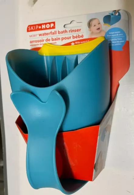 Skip Hop MOBY WATERFALL BATH RINSER Baby/Toddler Hair Wash Pour No Tears