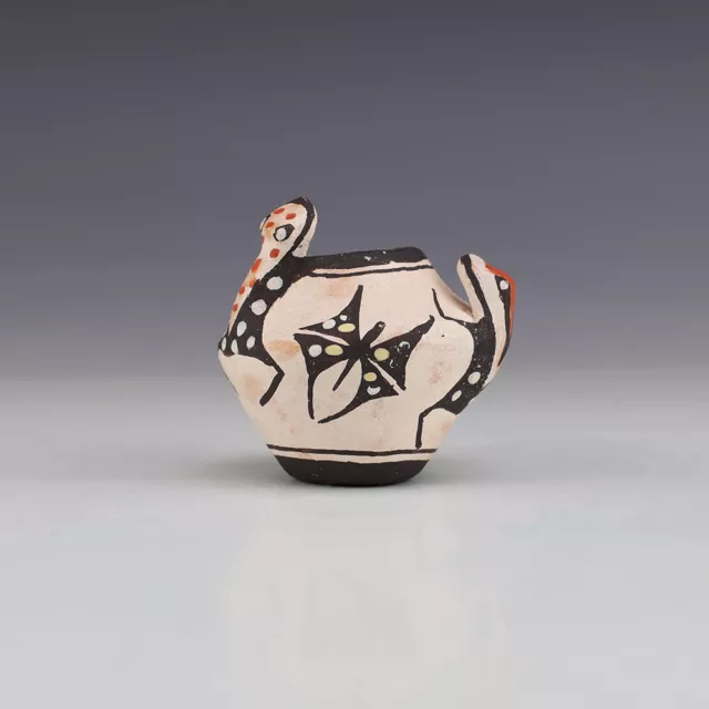 Native American Zuni Pottery Frog Bowl By Kallen Quetawki