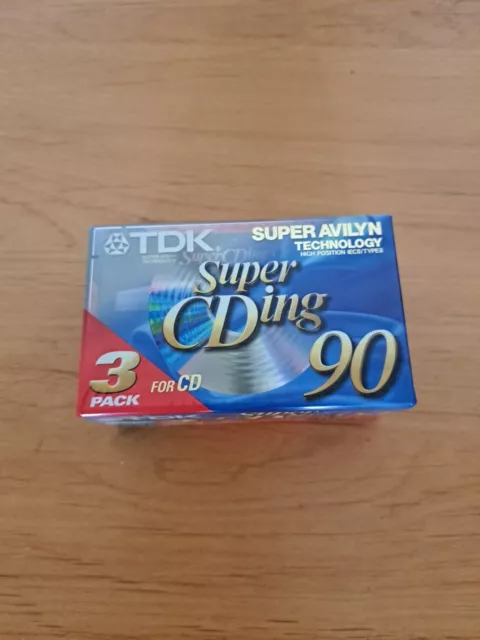 3er-Pack TDK Super CDing 90 MC Kassette Tape NEU und OVP