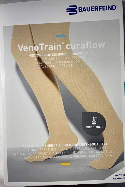 Bauerfeind VenoTrain Look AD Kompressionsstrümpfe CCL2 caramel Neu
