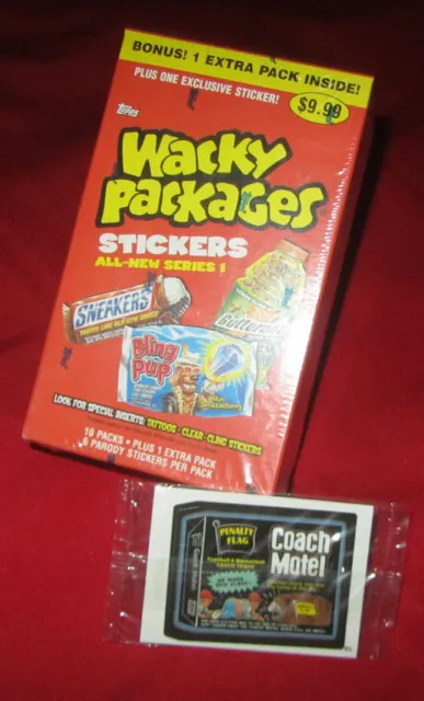 2004 Wacky Packages Ans1 Target Bonus Box @@ Coach Motel @@ (11 Pks/ 6 Per Pack)