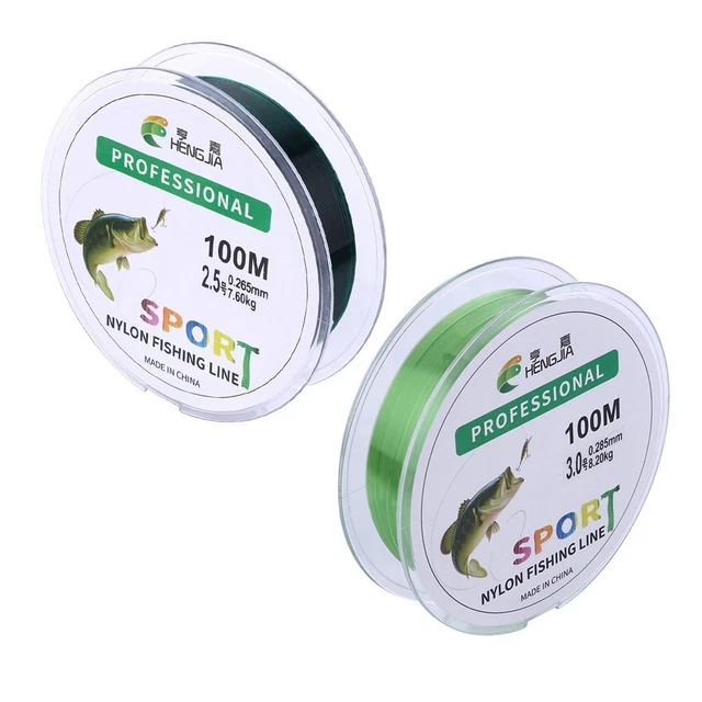Nützlich Von Hoher Qualität Angelleine Nylon Schnur 100M 100m Dunkelgrün