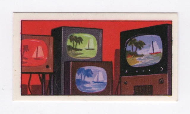 Tea card. Science in the 20th C. #16 Colour Television