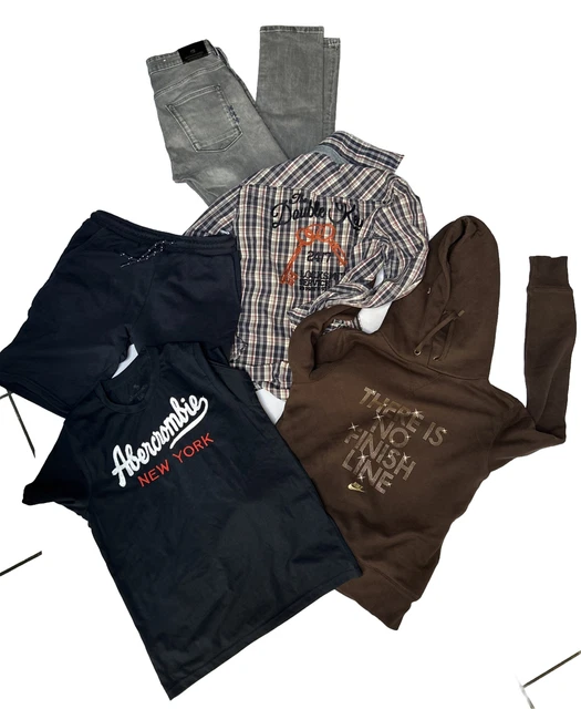 Lot De Marque Garcon 14 Ans Jean Et Chemise Scotch Top Abercrombie Sweat Nike