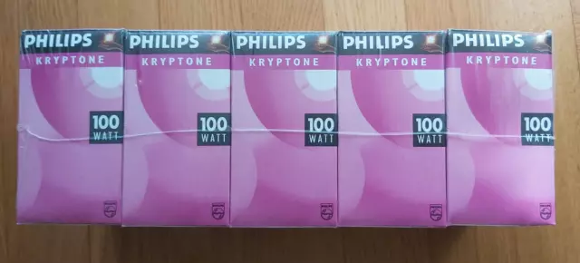 10x  Philips Krypton Opal Pilzform E27 100W