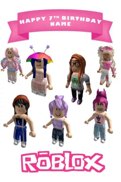 Roblox Girls Unicorn Squad Edible Cake Topper Image ABPID56529 – A Birthday  Place