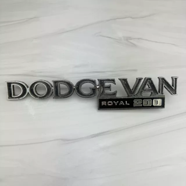 1970-1985 Dodge Van Royal 200 Ram Emblem Badge Metal MOPAR Logo PN 4084780