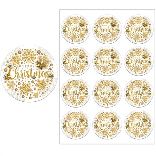 12 Sticker Weihnachtssticker Frohe Weihnachten Aufkleber Merry Christmas Xmas