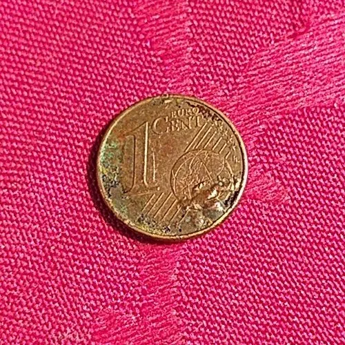 piece de 1 centime euro Fautée 2011 france à circulé