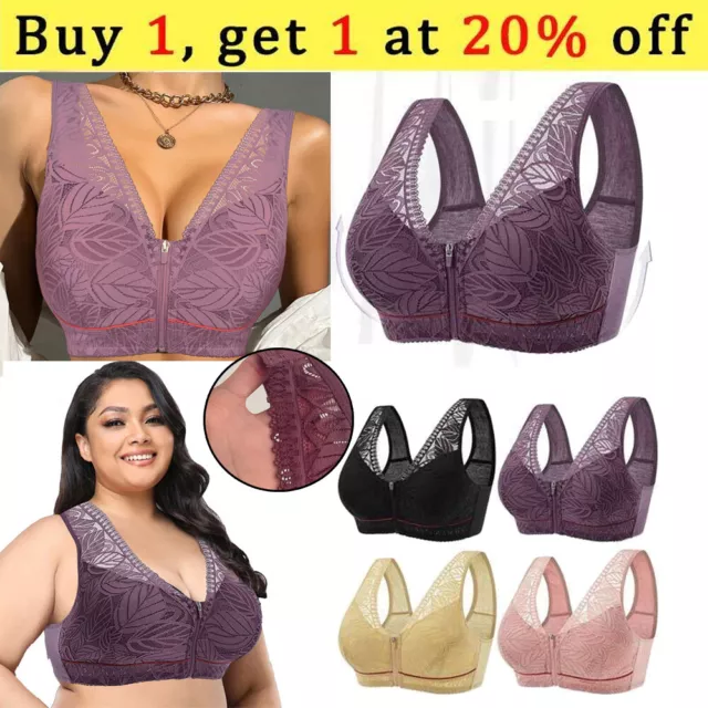 WOMENS COMFORT SLEEP BRA WIRE FREE STRETCH FIRM SUPPORT FULL CUP PLUS SIZE  14-28