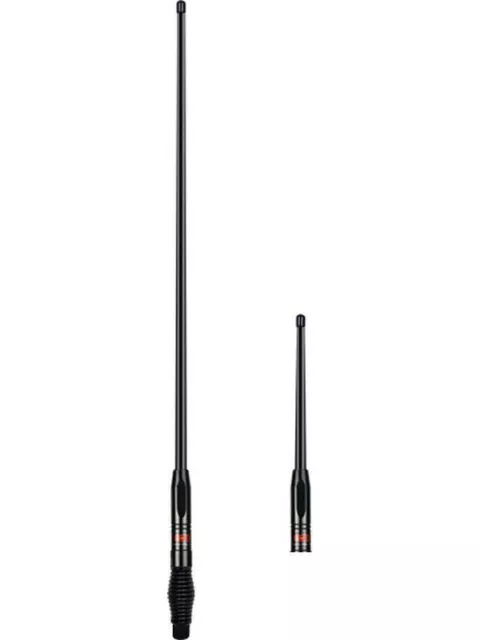 GME 1.2M All Terrain UHF AE4705B + Aw4704B Whip Twin Antenna Pack AE4705BTP