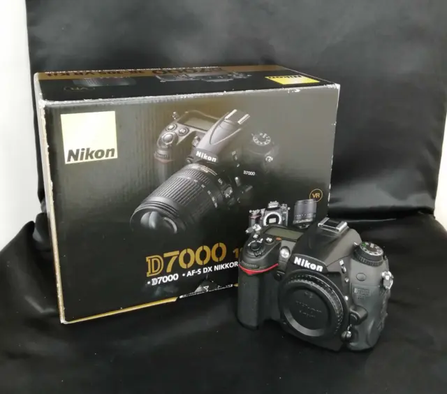 Nikon D7000 Lens Kit 16.2MP Digital SLR Camera With In Box Black Japan Import