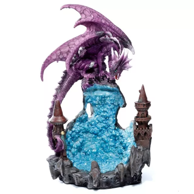 Crystal Ravine Castle Dark Legends Dragon - Tea Light Candle Holder