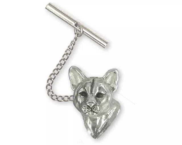 Cougar Jewelry Sterling Silver Handmade Mountain Lion Tie Tack  COU3H-TT