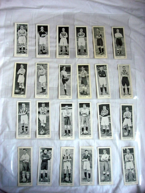 E24 x TOPICAL TIMES TRADE CARD SET - FOOTBALLERS, PANEL PORTRAITS - CARD SET.